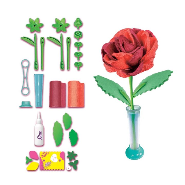 Kūrybinis rinkinys Mini Flower Factory, 2 popierinės rožės Clementoni