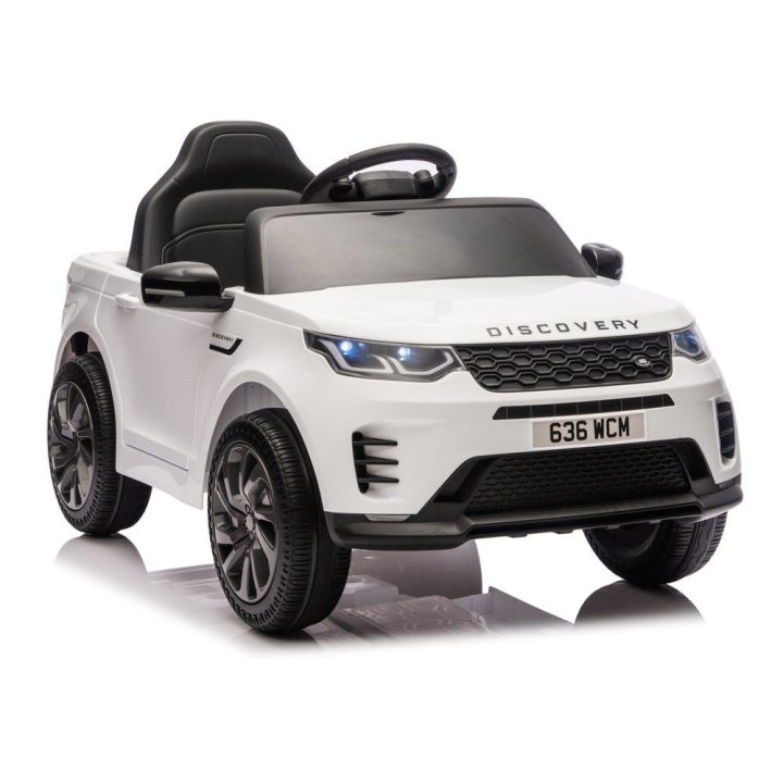 Vaikiškas elektrinis automobilis Land Rover, baltas