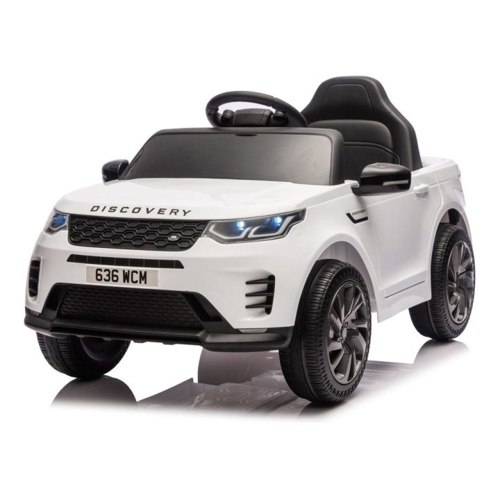 Vaikiškas elektrinis automobilis Land Rover, baltas