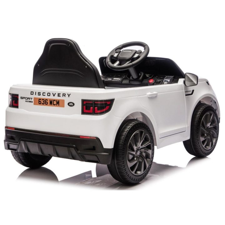 Vaikiškas elektrinis automobilis Land Rover, baltas