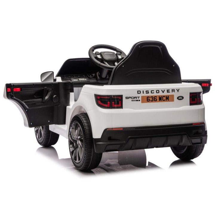 Vaikiškas elektrinis automobilis Land Rover, baltas