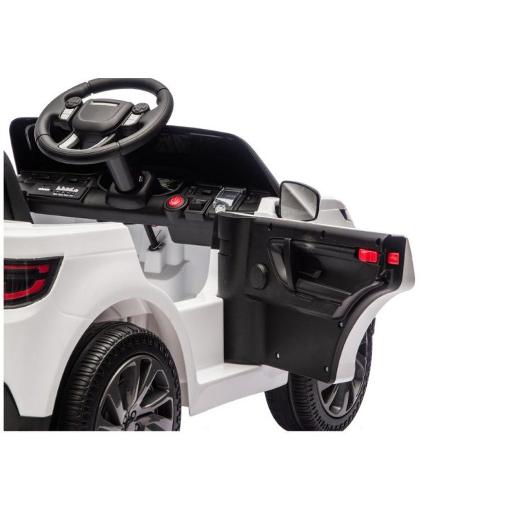Vaikiškas elektrinis automobilis Land Rover, baltas