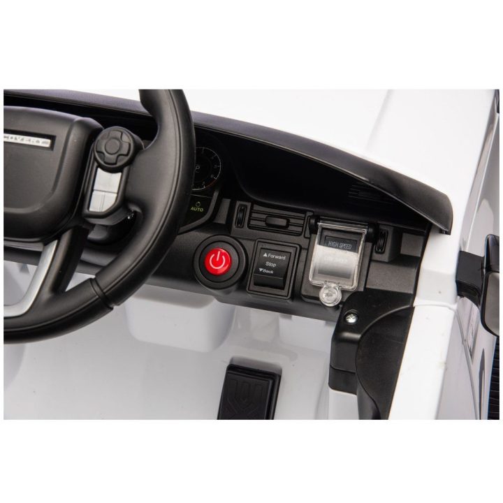 Vaikiškas elektrinis automobilis Land Rover, baltas
