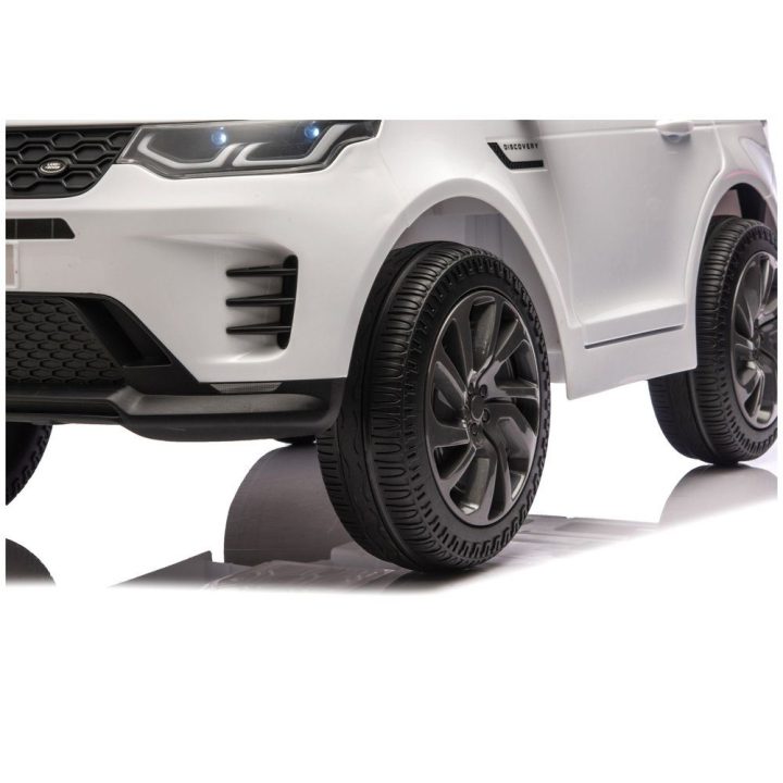 Vaikiškas elektrinis automobilis Land Rover, baltas