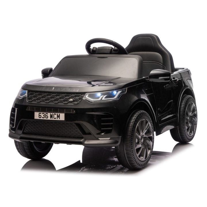 Vaikiškas elektromobilis juodas Land Rover Discovery