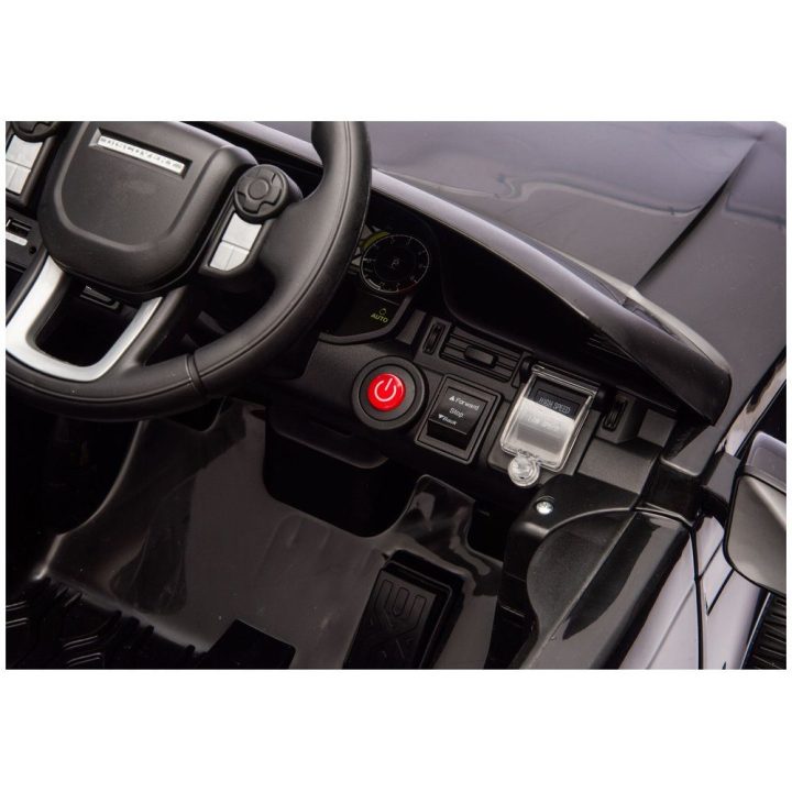 Vaikiškas elektromobilis juodas Land Rover Discovery