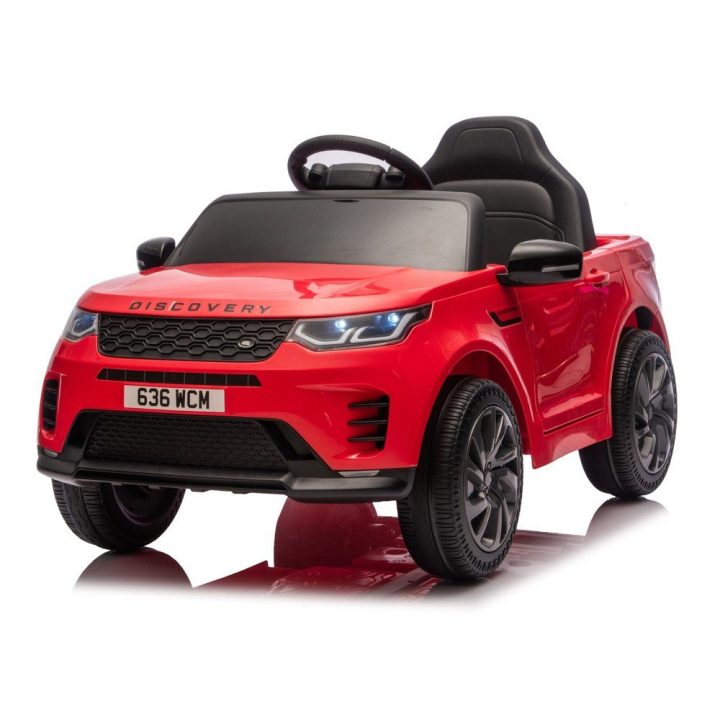Elektrinis automobilis Land Rover Discovery, raudonas