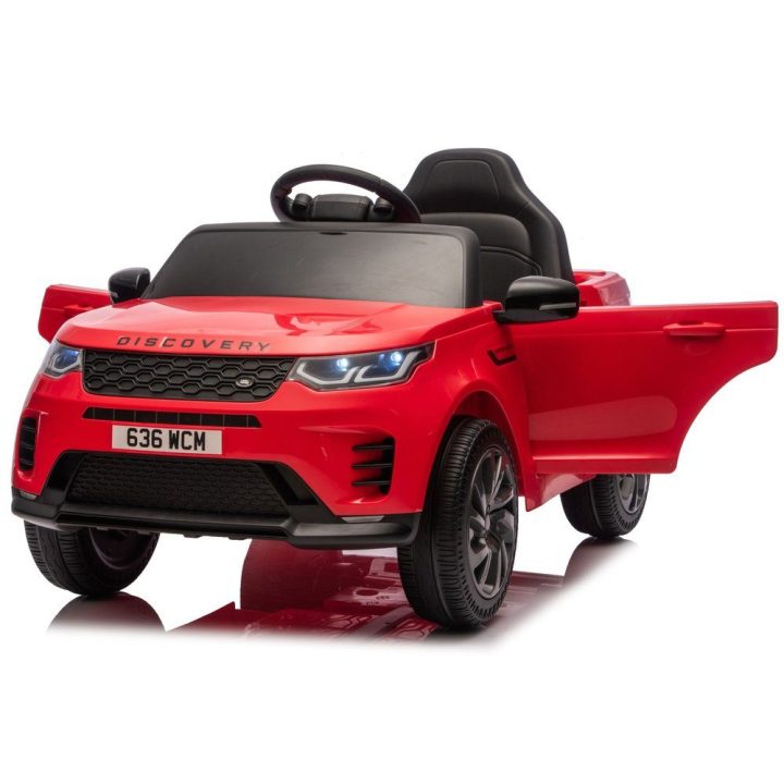 Elektrinis automobilis Land Rover Discovery, raudonas