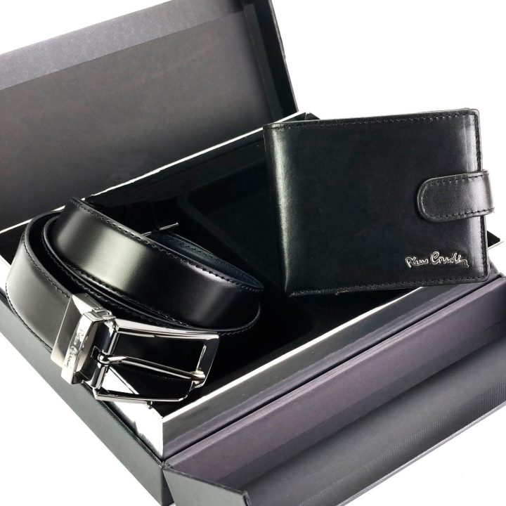 Dovanų rinkinys iš natūralios odos Pierre Cardin