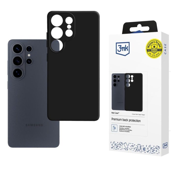 3mk Matt Case Samsung Galaxy S26 Ultra, matinė juoda