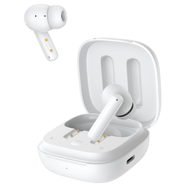 Belaidės in-ear ausinės su ANC ir Bluetooth 5.3, baltos QCY