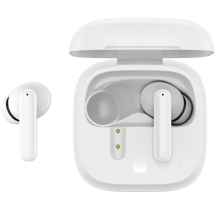 Belaidės in-ear ausinės su ANC ir Bluetooth 5.3, baltos QCY