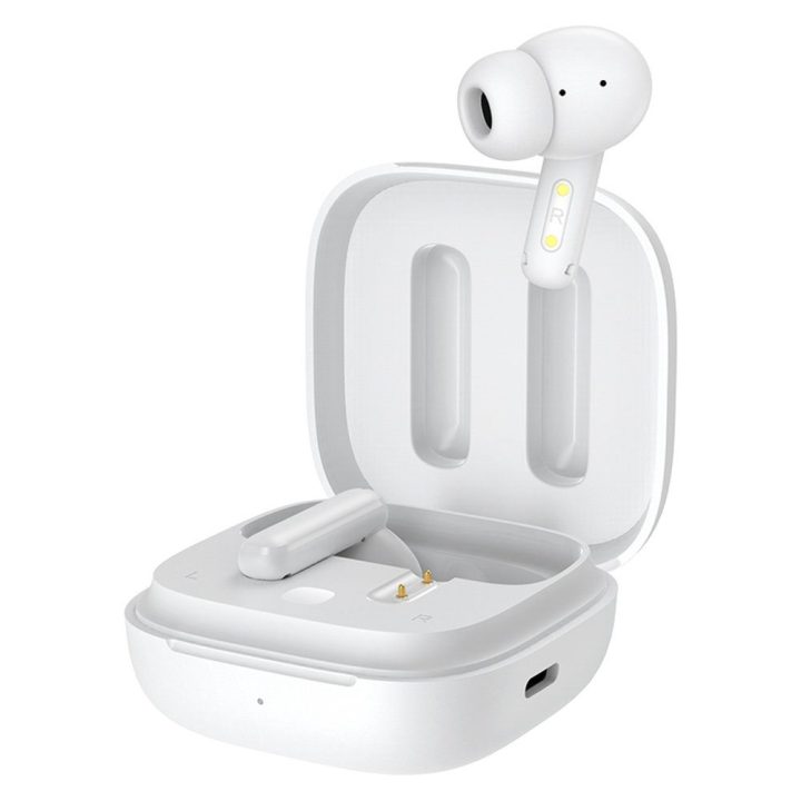 Belaidės in-ear ausinės su ANC ir Bluetooth 5.3, baltos QCY