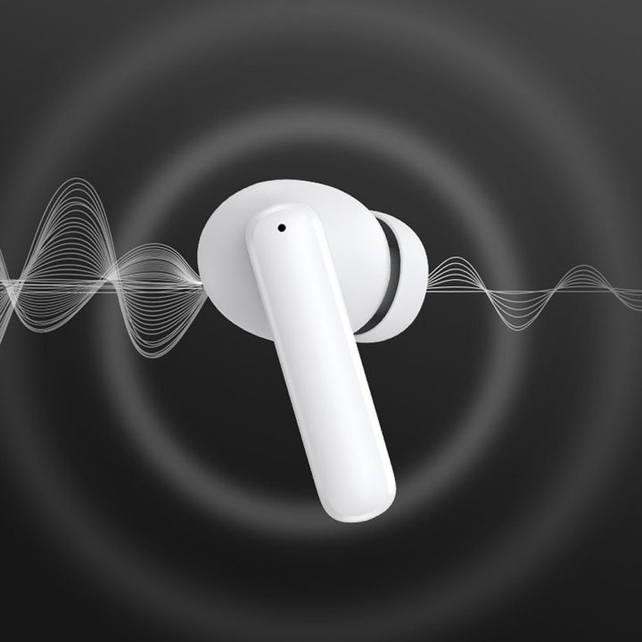 Belaidės in-ear ausinės su ANC ir Bluetooth 5.3, baltos QCY