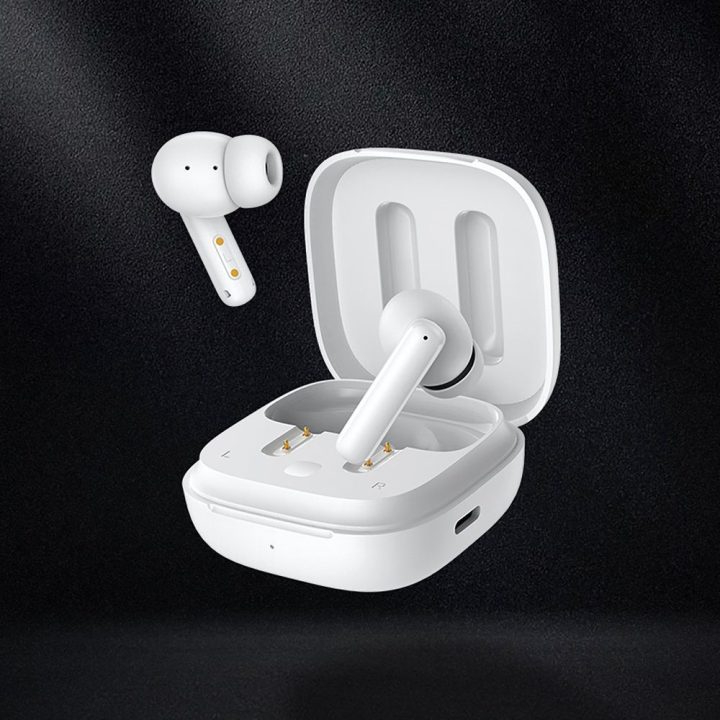 Belaidės in-ear ausinės su ANC ir Bluetooth 5.3, baltos QCY