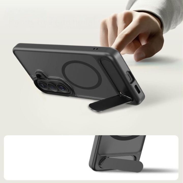 Tech-Protect MagRack MagSafe dėklas Samsung Galaxy S26+, matinė juoda