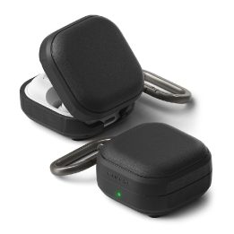 Ringke Onyx Magnetic ausinių dėklas Samsung Galaxy Buds 4 / Buds 4 Pro, juodas