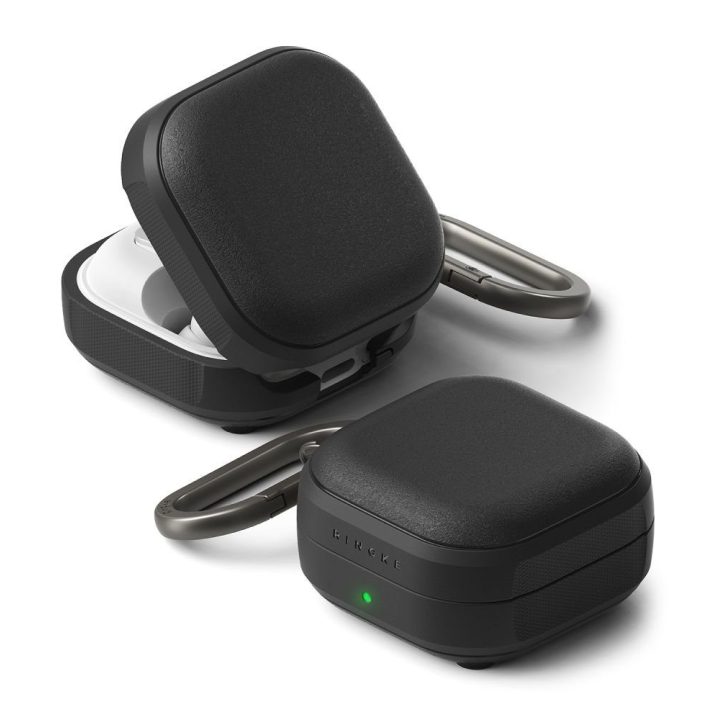 Ringke Onyx Magnetic ausinių dėklas Samsung Galaxy Buds 4 / Buds 4 Pro, juodas