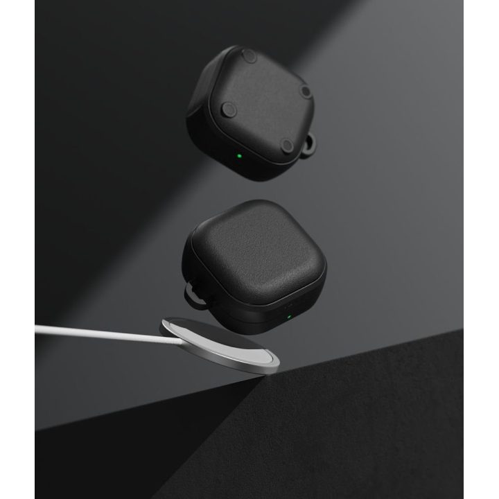 Ringke Onyx Magnetic ausinių dėklas Samsung Galaxy Buds 4 / Buds 4 Pro, juodas