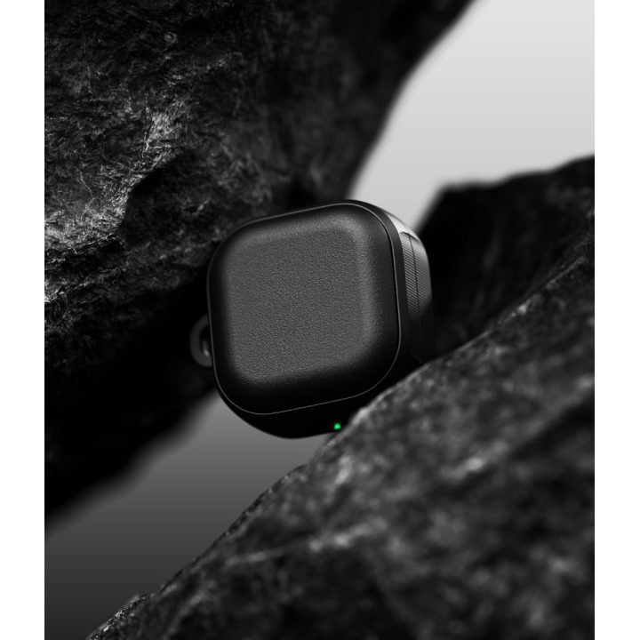 Ringke Onyx Magnetic ausinių dėklas Samsung Galaxy Buds 4 / Buds 4 Pro, juodas