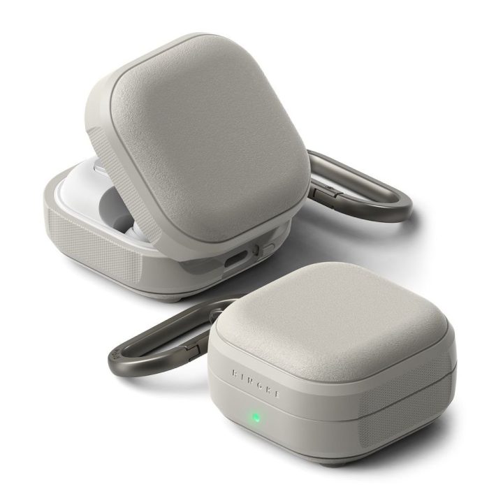 Apsauginis dėklas Samsung Galaxy Buds 4 / Buds 4 Pro, MagSafe, su karabinu – Ringke