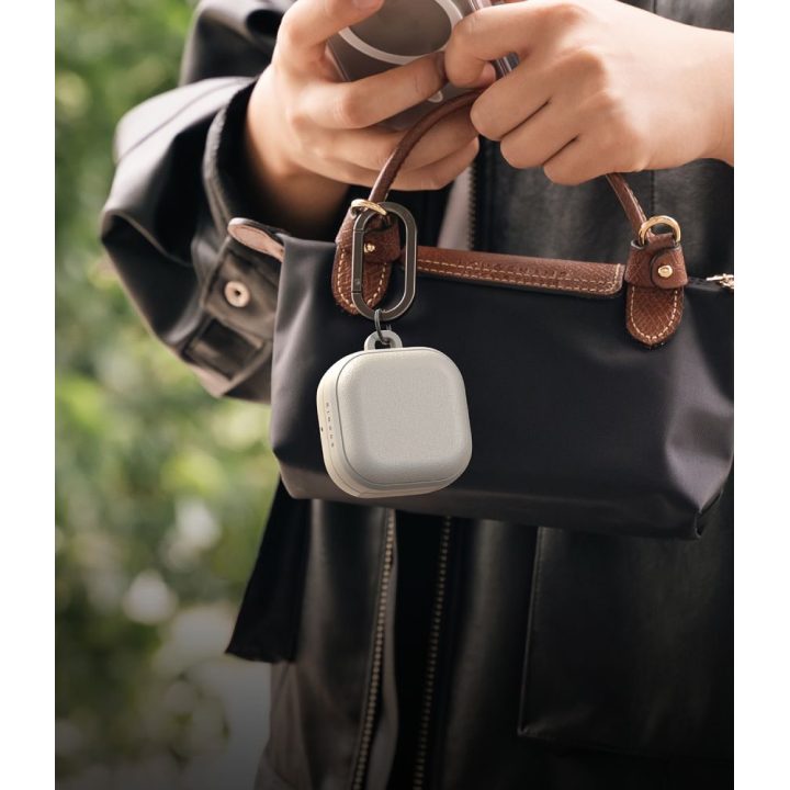 Apsauginis dėklas Samsung Galaxy Buds 4 / Buds 4 Pro, MagSafe, su karabinu – Ringke
