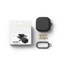 Ringke silikoninis dėklas Samsung Galaxy Buds 4 / Buds 4 Pro, juodas