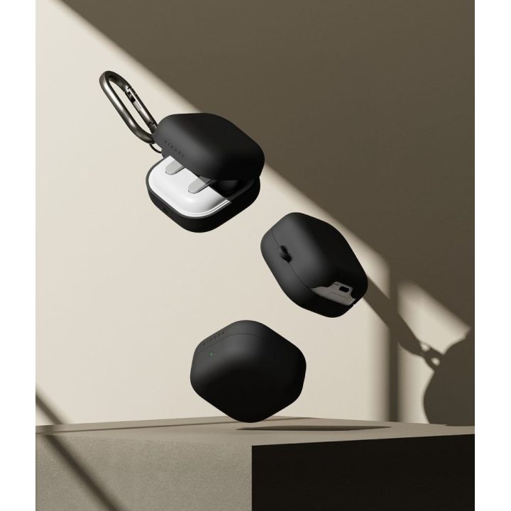 Ringke silikoninis dėklas Samsung Galaxy Buds 4 / Buds 4 Pro, juodas