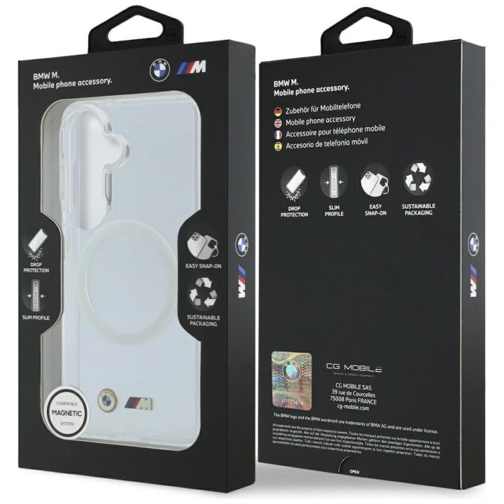Skaidrus dėklas telefonui Samsung Galaxy S26, suderinamas su MagSafe, BMW IML Shockproof