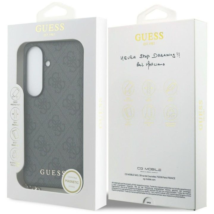 Samsung Galaxy S26 dėklas su MagSafe, juodas, Guess