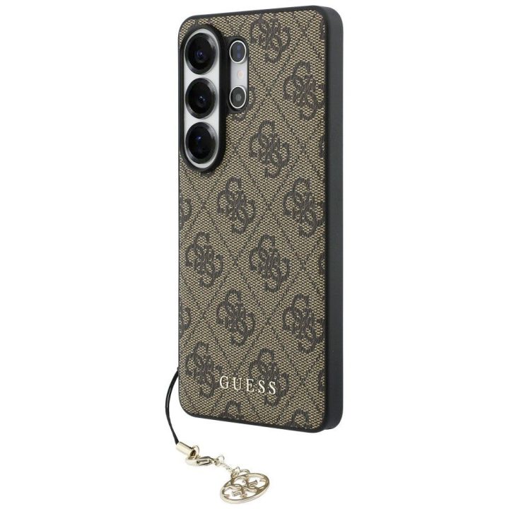 Kietas dėklas Samsung Galaxy S26 Ultra, rudos spalvos Guess 4G Classic