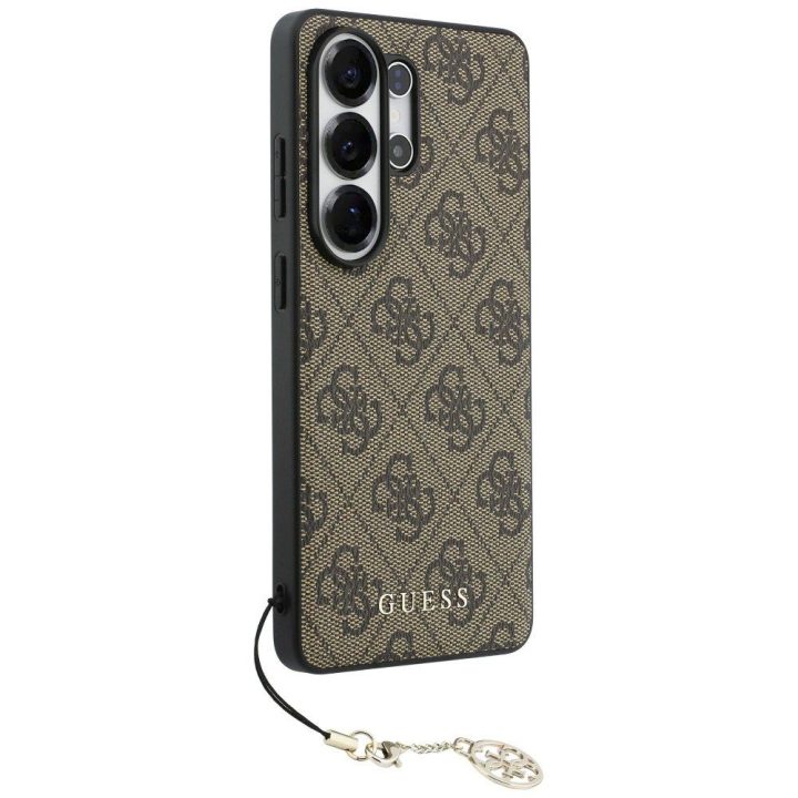 Kietas dėklas Samsung Galaxy S26 Ultra, rudos spalvos Guess 4G Classic