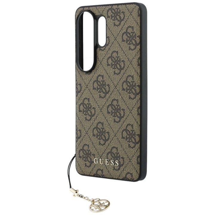 Kietas dėklas Samsung Galaxy S26 Ultra, rudos spalvos Guess 4G Classic