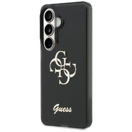 Guess IML Big Metal 4G Script dėklas Samsung Galaxy S26, juodas