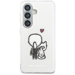 Karl Lagerfeld apsauginis dėklas Samsung Galaxy S26 MagSafe, skaidrus