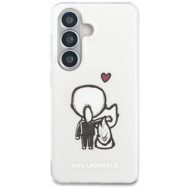 Karl Lagerfeld apsauginis dėklas Samsung Galaxy S26 MagSafe, skaidrus