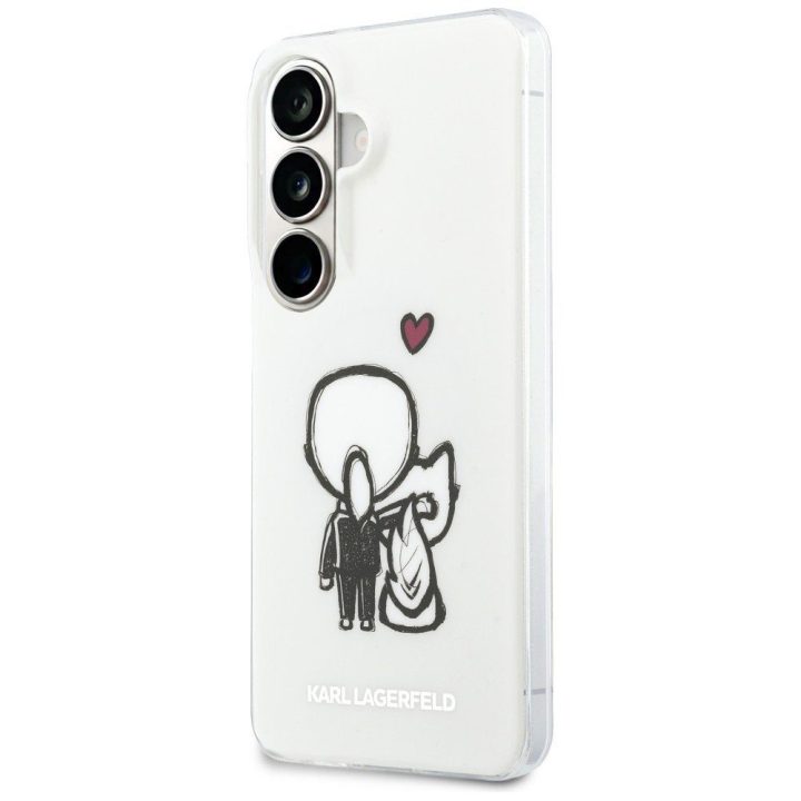Karl Lagerfeld apsauginis dėklas Samsung Galaxy S26 MagSafe, skaidrus
