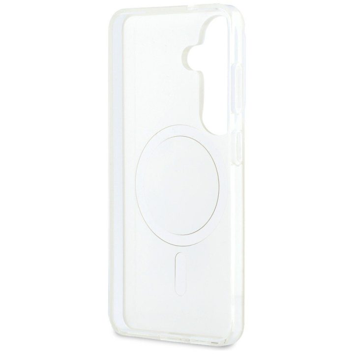 Karl Lagerfeld apsauginis dėklas Samsung Galaxy S26 MagSafe, skaidrus