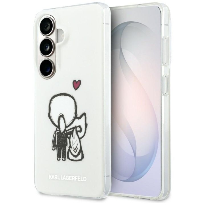 Karl Lagerfeld apsauginis dėklas Samsung Galaxy S26 MagSafe, skaidrus