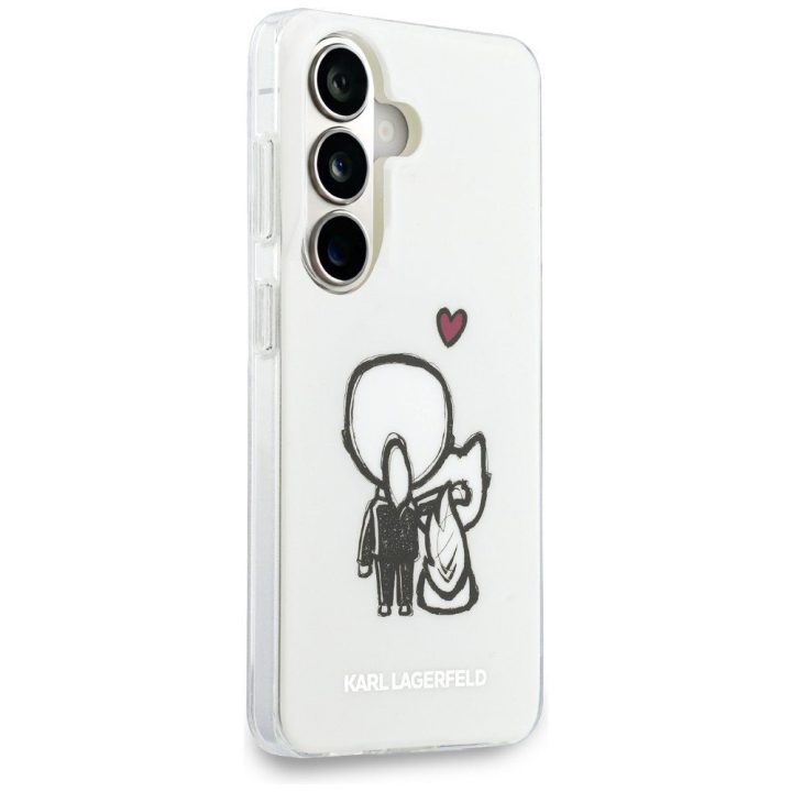 Karl Lagerfeld apsauginis dėklas Samsung Galaxy S26 MagSafe, skaidrus