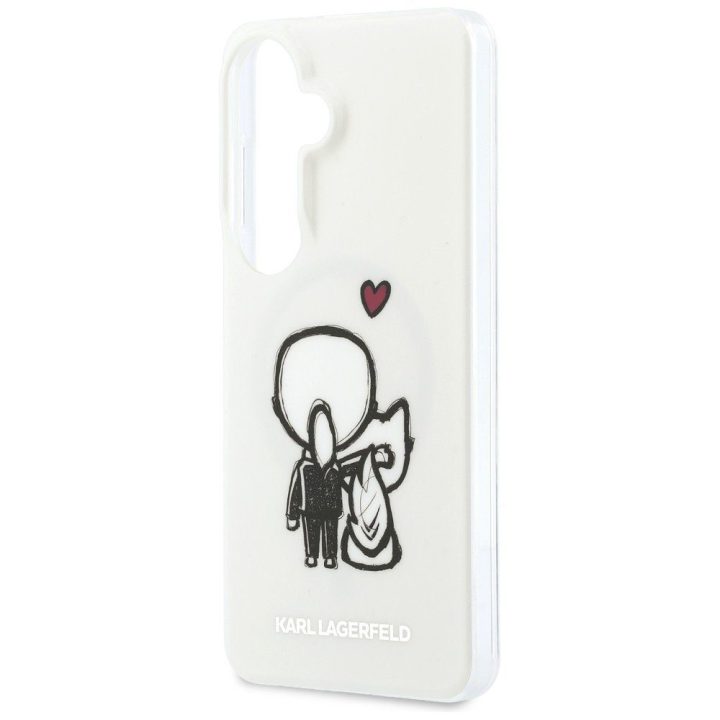 Karl Lagerfeld apsauginis dėklas Samsung Galaxy S26 MagSafe, skaidrus