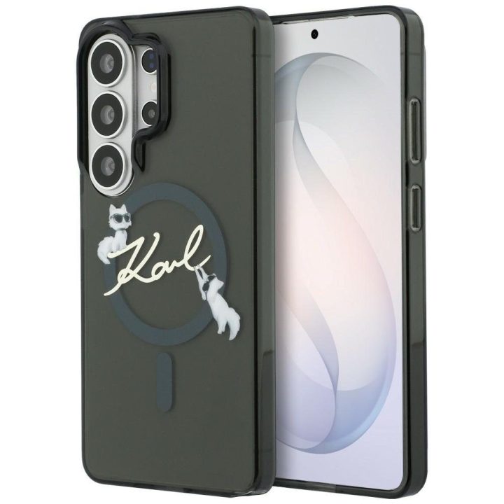 Karl Lagerfeld IML KC Script dėklas Samsung Galaxy S26 Ultra – juodas