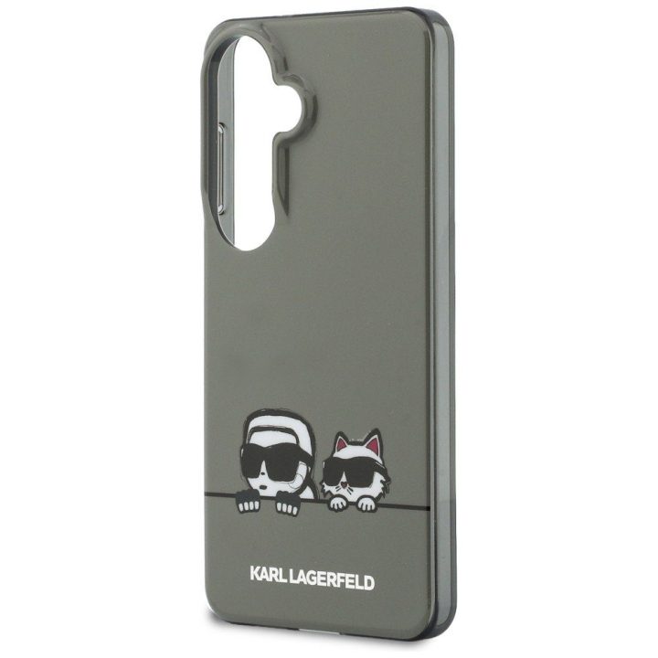 Karl Lagerfeld Peekaboo MagSafe dėklas Samsung Galaxy S26, juodas