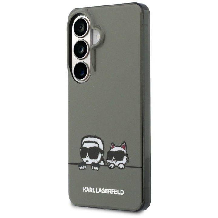 Karl Lagerfeld Peekaboo MagSafe dėklas Samsung Galaxy S26, juodas