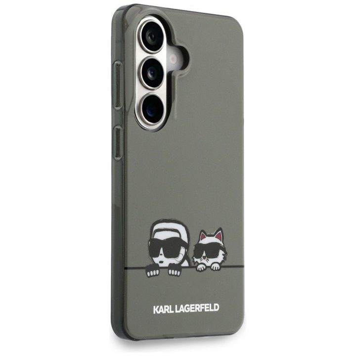 Karl Lagerfeld Peekaboo MagSafe dėklas Samsung Galaxy S26, juodas