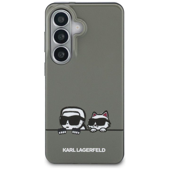Karl Lagerfeld Peekaboo MagSafe dėklas Samsung Galaxy S26, juodas