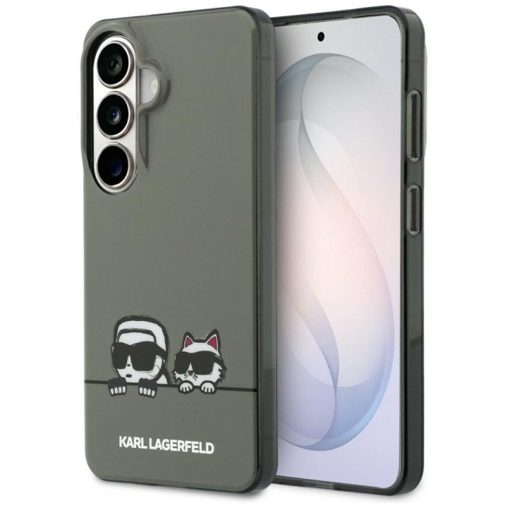 Karl Lagerfeld Peekaboo MagSafe dėklas Samsung Galaxy S26, juodas