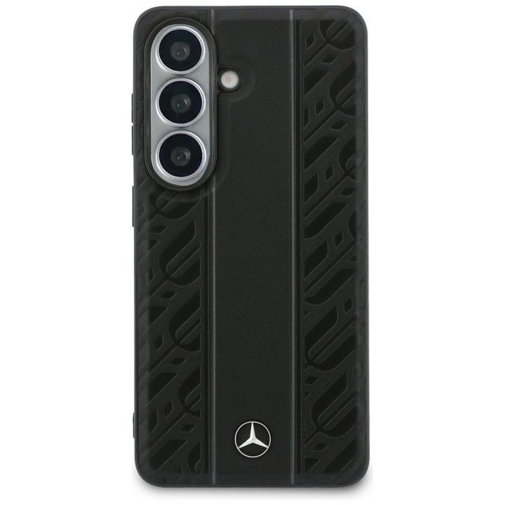 Mercedes-Benz Laurel Leaves MagSafe dėklas Samsung Galaxy S26, juodas