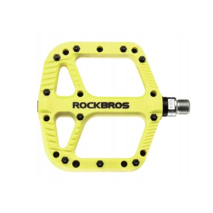 RockBros platforminiai pedalai, geltoni