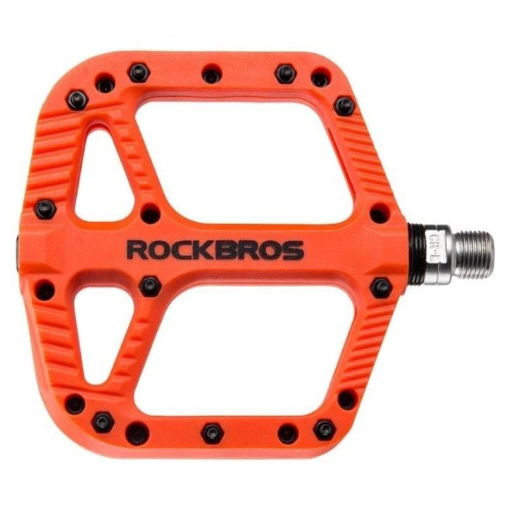 Rockbros platforminiai pedalai 13,5 × 12 × 2 cm, oranžiniai